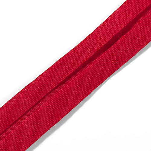 Prym 902910 Schrägband Baumwolle, 24/12 mm, 30 m, weiß