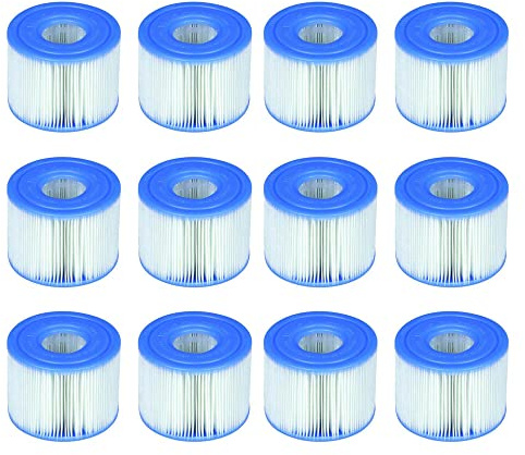 Intex 6 cartucce 29001E B00PUZW3N2 PureSpa Tipo S1 Easy Set (12 filtri) | 2, conteggio (Confezione da 1), Blu