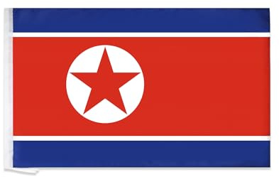 AZ FLAG Flagga Nordkorea 150x90 cm Nordkoreansk Lätt Polyester Stångficka