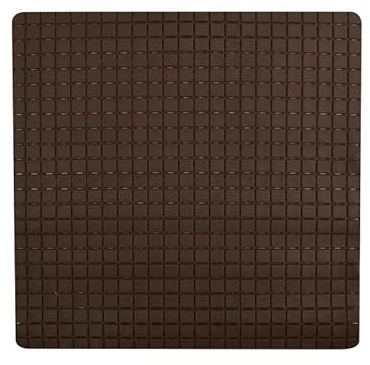 MSV – rutschfeste Duschmatte – Quadro-Gummi – 54 x 54 cm – Schokoladenbraun – Sicherer Duschboden – Für alle Bodenarten geeignet – Leicht zu reinigen
