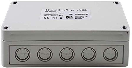WIR elektronik Funkempfänger eAKTOR eA400 Universeller 4 Kanal Funkempfänger inkl. Fernbedienung
