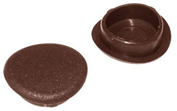 25 x Brown Envirotile Screw Cover Cap for Ridge to Apex Cover