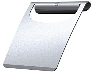 RÖSLE Plancha-Allzweck-Spachtel, Hochwertiger Grillspachtel zum Wenden von Fleisch und Gemüse sowie Reinigen von Grillplatten, Edelstahl 18/10, spülmaschinengeeignet, silberfarben