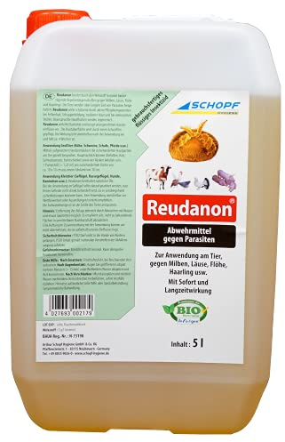 Schopf Hygiene® Reudanon - Repellentmittel gegen Ungeziefer am Tier, 5 Lite