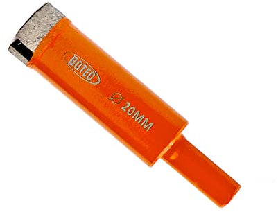 BGTEC Diamond Core Drill Bit, 20mm Welded Diamond Wet Drilling for Marble, Granite, Artificial Stone, Ceramic Tile
