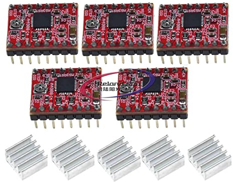 Reland Sun 5 Stück A4988 Treibermodul Stepstick Schrittmotor Treiber für 3D-Drucker