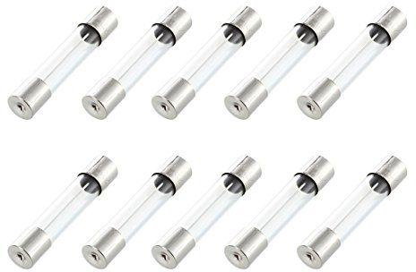10 Pcs Fast Blow Type Glass Tube Fuses 6x30mm 250V 10A