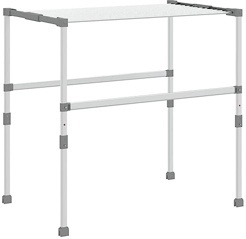 vidaXL Wäschetrockner 83x(50-55) x(40-85) cm Aluminium