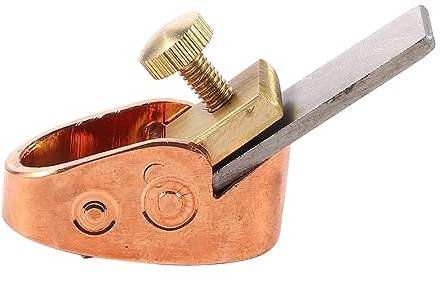 DOITOOL Kleiner Handhobel Für Violine Und Cello Aus Messing Hochglänzend Präzises Gitarrenbauwerkzeug Für Holz Violinbau Holzhobel Für Detailreiche Instrumentenbearbeitung