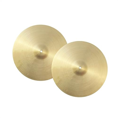 Platillo De Batería Profesional Hi-Hat Jazz Drum Cymbal para Actuaciones De Adultos Accesorios para Instrumentos de percusión (Color : 14 Inch hi-Hat)