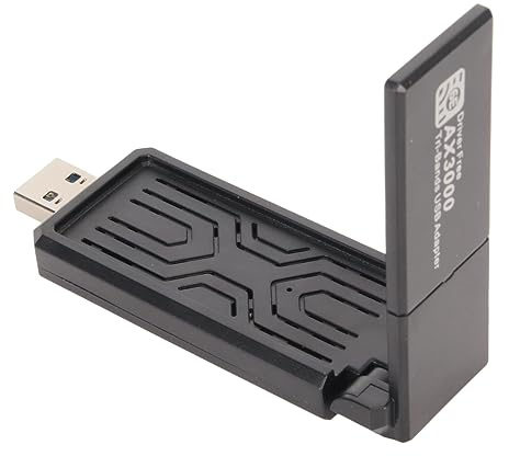 Adaptador WiFi 6E USB 3.0, Adaptador WiFi de 3000Mbps Adaptador de Red Inalámbrico para PC de Escritorio, Soporte WiFi Dongle 2.4GHz, 5GHz y 6GHz Tres Bandas, para 10 11