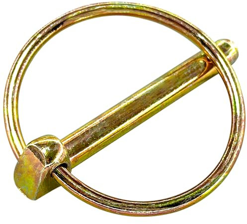 8 PCS Heavy Duty Lynch Spring Pin Assortment Kit,Round Linch Pins for Tractors, Trucks, Lawn Mowers (6mm)