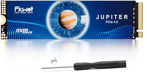 Fikwot FX660 1TB SSD NVMe M.2 PCIe Gen4x4, SSD Interno ad Alte Prestazioni, Velocità fino a 5200MB/s, Dynamic SLC Cache, Archiviazione Veloce per PC Desktop, Laptop