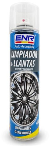 ENR Limpia Llantas Limpiador Férrico para Coche Moto Descontaminante Suciedad Incrustada Llantas Disco Freno Sin Acidos Elimina Ferodo y Grasa-400ml