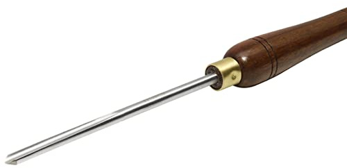 OLSKFUH Ciseau À Broche De 8 Mm, Outils De Tournage, Flûte en Forme De V, Tournage du Bois, Ciseau D'Ébauche, Lame Et Manche en Noyer pour Tour : 8 Mm,8mm