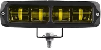 Faro Del Motociclo Barra Luminosa A LED Per Moto Da 20 W, 6 Pollici, Faro Bianco, Luce Lavoro, 12V/24V, Per Fuoristrada, SUV, ATV, Barca, Pick-up, Quad Faro Motocicletta(1pc Yellow Light)