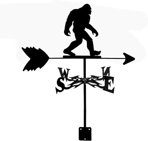 MWAYOYTE Girouette, girouette, Outils de Mesure, indicateur de Direction du Vent, girouette adaptée aux Produits métalliques d'extérieur (Bigfoot)