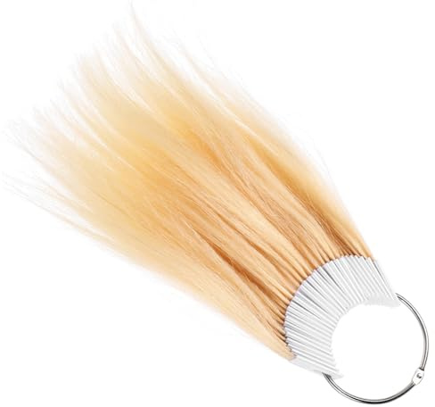 ELAYARD 30 pièces Échantillons Cheveux Humains Véritables pour Test de Coloration Mèches Résistantes Décoloration Accessoire Professionnel Salon Coiffure