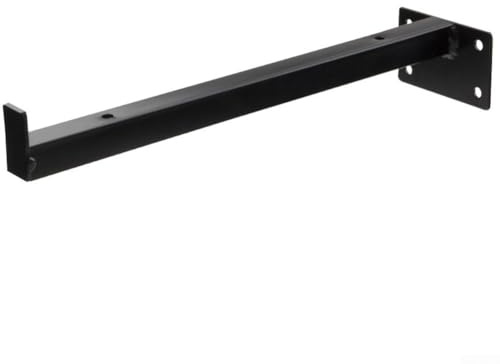 Wandmontierte Regalhalterung mit robustem industriellem Eisen, platzsparende schwebende Regalstütze für organisierte und stabile Regallösungen (25 cm)
