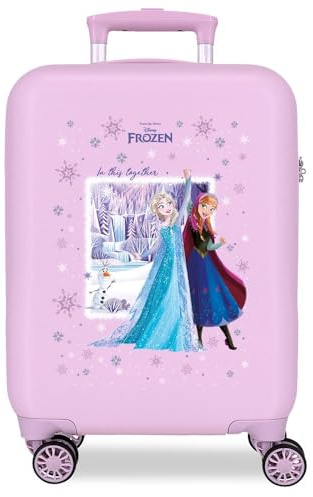 Disney Joumma Frozen In This Together Handgepäckkoffer, 33 x 50 x 20 cm, starres 2.35 kgs -Seitenkombinationsschloss, ABS 2.35 kgs 33L, Violett