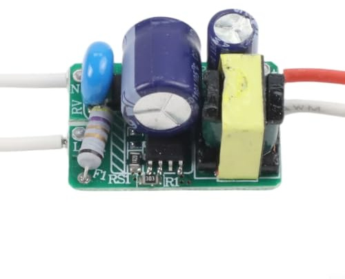 LED Driver non isolato 6-24W Alimentatore di rete a ampio raggio Trasformatore per lampade a LED Faretto da soffitto Luce Pannello Corrente di ingresso 85-265V AC Compatto Leggero Funzionamento sicuro