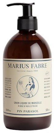 Savonnerie & Cie Flüssigseife aus Marseille, 500 ml, Pumpe Kiefer/Sonnenschirm