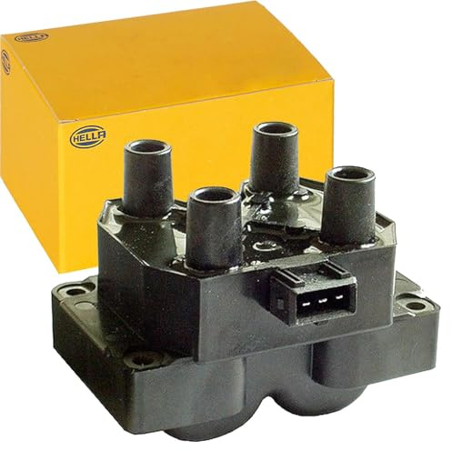 HELLA 5DA 193 175-691 Zündspule - 12V - 3-polig - Blockzündspule | Kompatibel mit: ALFA ROMEO 145, 146, 155, 164, CITROËN JUMPY I, JUMPY I Kasten, FIAT BRAVA, BRAVO I, CROMA