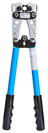 Toprema Battery Cable Lug Crimping Tool Wire Terminal Crimper Electrician Connector Hand Plier 6-50mm² (10, 8, 6, 4, 2, 1/0 AWG Settings)