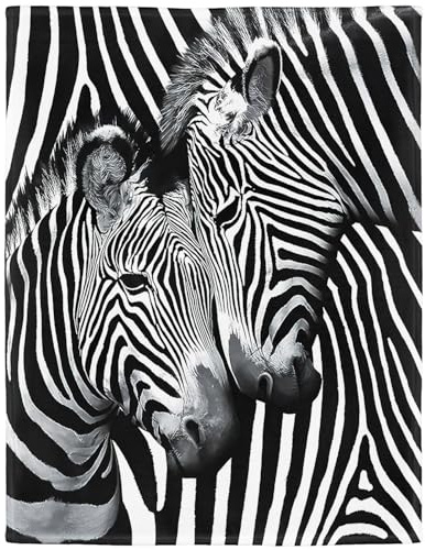 YISUMEI Decke 150x200 cm Kuscheldecken Sanft Flanell Weich Fleecedecke Bettüberwurf Zebra