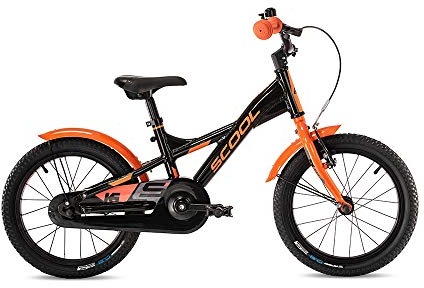 S'Cool XXlite Alloy 16R 1S Kinder Mountain Bike 2021 (16, Schwarz/Orange)