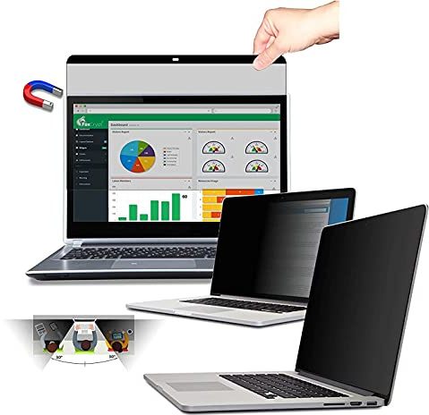 FoxCrypt Film de confidentialité magnétique Anti-espionnage pour Apple MacBook Pro Touchbar 13 (2016–Current) – (300 x 196,2 mm) – Magnétique