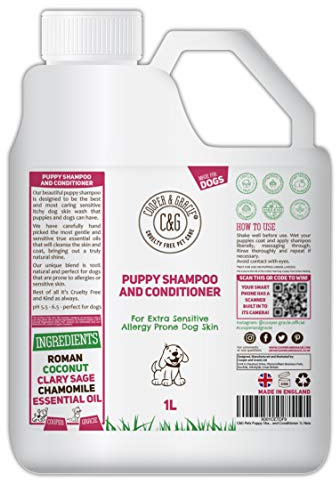 C&G Pets Shampoo und Conditioner für Welpen und Hunde, 1 l