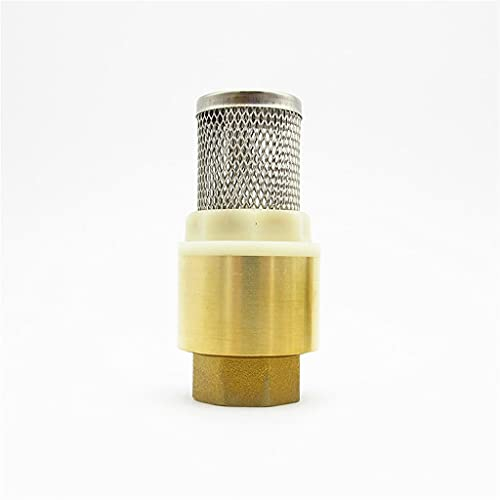 FIDALIKA BSP-Innengewinde-Messing-Rückschlagventil, 1/23/4 11-1/4 1-1/21-1/4 1-1/22 Mit Mesh-Siebfilter-Bodenventile Fußventil Für Wasser (Size : 1-1/4)