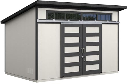 Handy Home Products Palisade 12x8 Do-it-Yourself Wooden Storage Shed with Floor Kit- Does not Include Paint and Roofing Shingles
