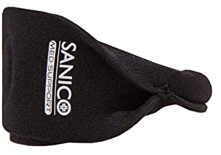 SANICO Tutore Tendine Rotuleo - Fascia Rotulea di Compressione e Sostegno - Ginocchiera Ortopedica in Neoprene per la Protezione, il Sollievo e la Circolazione Sanguigna - Traspirante, 42x0,3x6cm