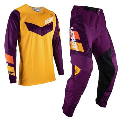 Leatt Conjunto de Motocross niños y Chicos, Viola, M
