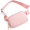 Telena Bauchtasche Damen Gürteltasche Herren, Sport Mode Hüfttaschen Frauen Brustbeutel Umhängetasche Crossbody Bag mit verstellbarem Riemen,Rosa
