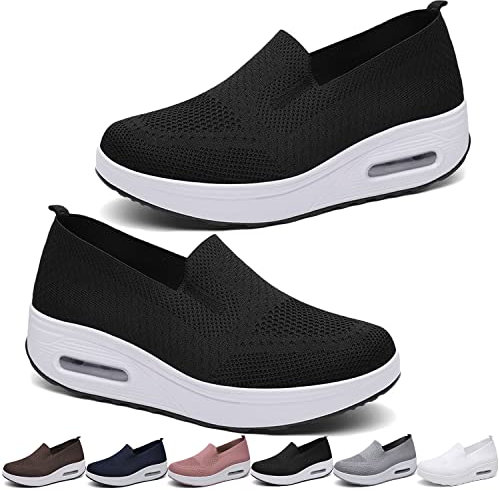 Orthopedic Sneaker for Women, Scarpe Donna Orthopedic Sneaker, Scarpe Traspiranti e Casual con Cuscino d'Aria Scarpe Ortopediche Antiscivolo per Cuscino d'Aria Scarpe da Passeggio Slip-on