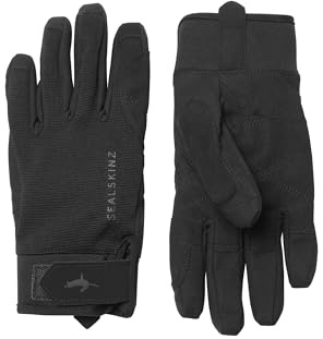 SEALSKINZ | Harling | Unisex Waterproof All Weather Gloves | Cycling | Touchscreen Compatiable | Outdoor Work | Suede & Merino Wool