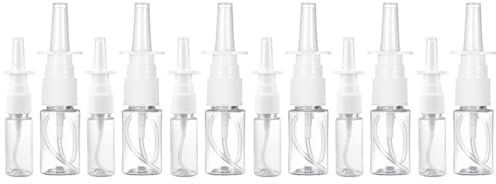Didiseaon Juego de 2 Botellas de 10 Ml Reutilizables Dispensadores de Niebla para Viajes al Aire Portátiles con Tapa Sellada 10 Unidades
