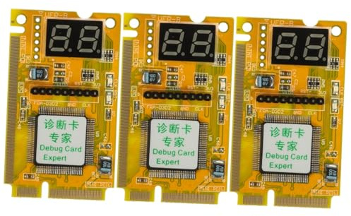jojofuny 3sets Motherboard Testing Card Tool Computer Motherboard Tester for Computer Detecting Card