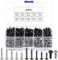 400 Pcs M3, Autotaraudeuse, Tête Cylindrique Torx, Vis à Tête Ronde, Vis a Bois Torx, Auto-perceuse en Tôle, Autoperceuses à Plate pour Bois Meubles Plastique