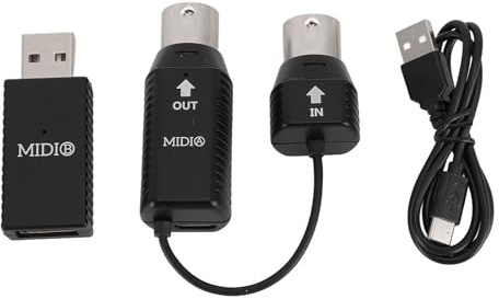 Kabelloser MIDI-Adapter, 2,4 GHz MIDI-zu-USB-Controller für digitales Klavier