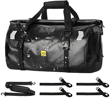 wasserdichte Reisetasche, Motorradgepäck - 40L Trockenrucksack Motorrad-Hecktasche - Satteltaschen, robuste, trockene Seesäcke, trockene Seesäcke zum Schwimmen, Camping, Reisen, Fitnessstudio