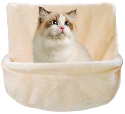 Katzenhängematte Mit Stuhllehne, Faltbare Und Stabile Katzenbetten, Katzenhängematte, Hängematte Katze Fensterbrett Katze Plüschstoffe Katzenhängematte Für Kätzchen