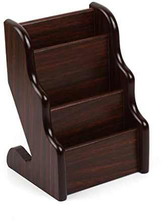 Titulaire de la Carte de Visite Boîte à cartes de visite multicouche en bois for mettre des cartes de visite Porte-cartes de visite à trois couches Porte-cartes de visite Clip Livre de cartes de visit