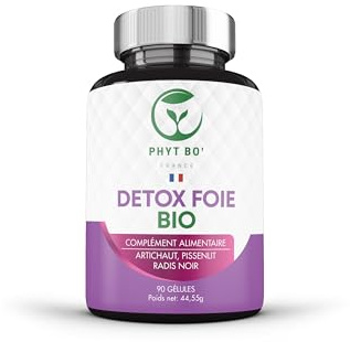 Phyt Bo’ Formule Détox Foie Bio –90 Gélules Végétales – Complément Alimentaire aux Extraits de Plantes – Qualité Pure - Sans Additifs – Certifié Bio