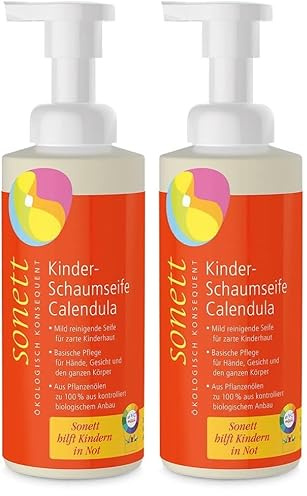 Sonett Kinder-Schaumseife Calendula, 200 ml (Packung mit 2)