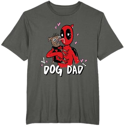 Marvel Super Heroes Pets Deadpool Loves Dogpool Dog Dad T-Shirt