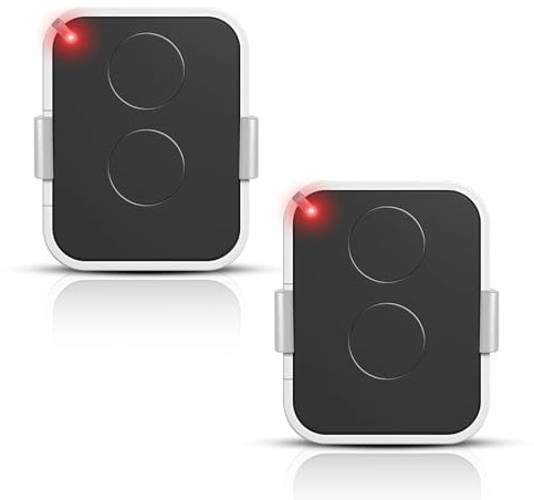 2PCS 433,92 MHz Télécommandes de Portail, Compatible Nice Era ONE2/ON2E/ON4E/ON1E, 2 Canaux Télécommande Porte de Garage,Rolling Code